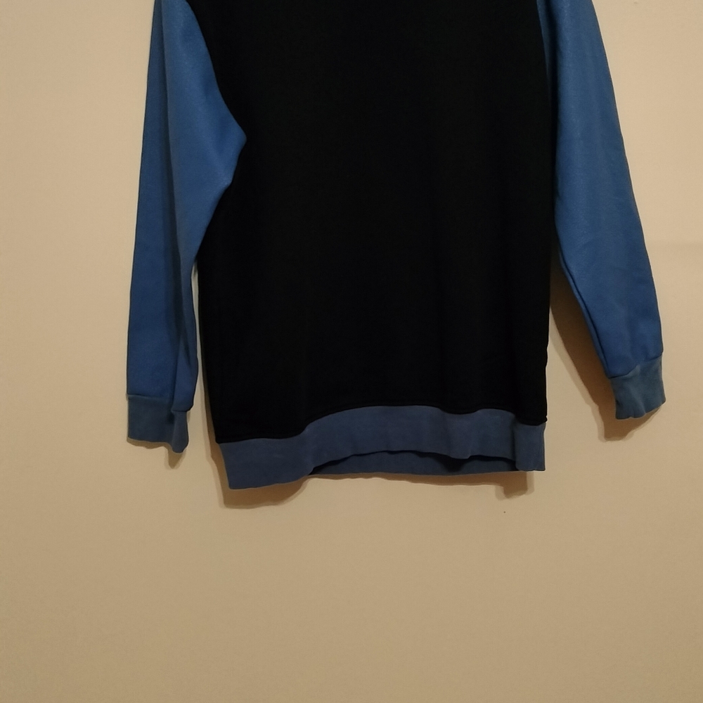 Sweatshirt with leather sleeves Size Small